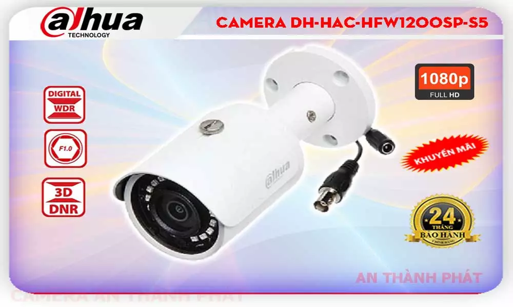Camera dahua DH-HAC-HFW1200SP-S5,DH-HAC-HFW1200SP-S5 Giá Khuyến Mãi, Công Nghệ HD DH-HAC-HFW1200SP-S5 Giá