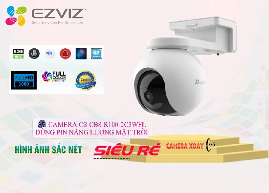 Lắp đặt camera tân phú Camera CS-CB8-R100-2C3WFL Wifi Ezviz đang khuyến mãi