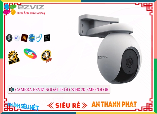 Lắp đặt camera tân phú CS-H8 2K 3MP Color Camera An Ninh Công Nghệ Mới
