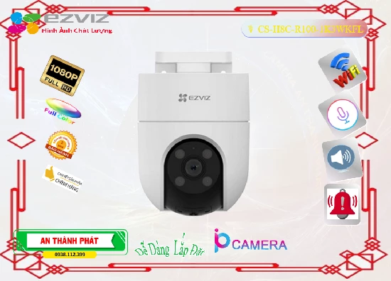 Lắp đặt camera tân phú CS-H8c-R100-1K3WKFL Camera Wifi Ezviz ❂ 