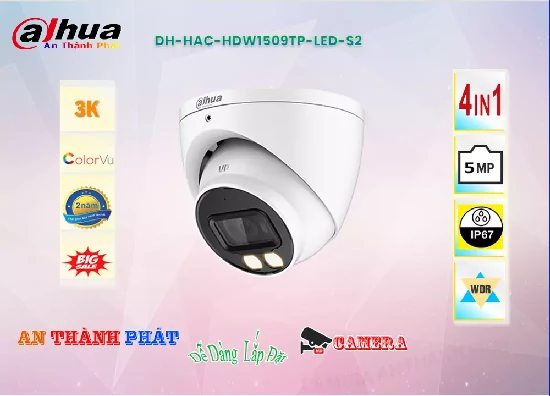 Lắp đặt camera tân phú DH-HAC-HDW1509TP-LED-2S Camera Thiết kế Đẹp Dahua