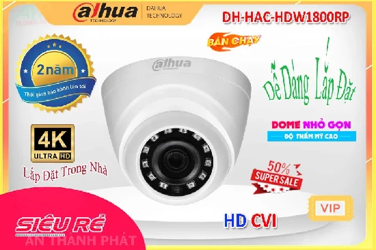 Lắp đặt camera tân phú Camera DH-HAC-HDW1800RP Dahua Sắt Nét