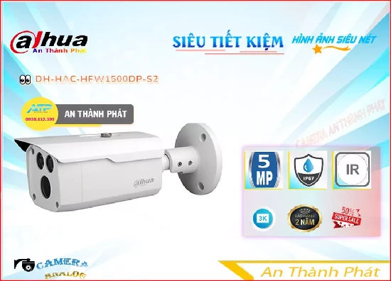Lắp đặt camera tân phú 🌟👌 Camera Dahua Thiết kế Đẹp DH-HAC-HFW1500DP-S2