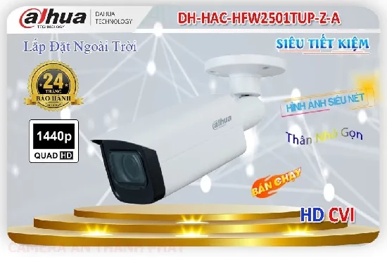 Lắp đặt camera tân phú Camera  Dahua DH-HAC-HFW2501TUP-Z-A Giá rẻ ✽ 