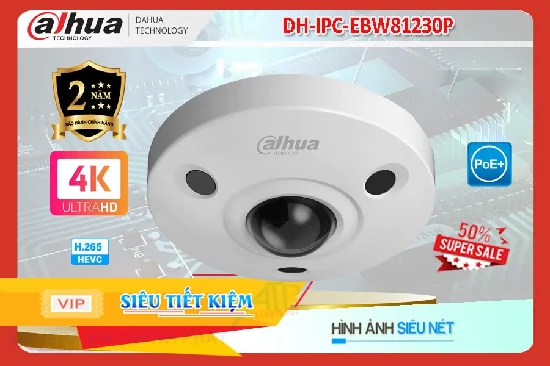 Lắp đặt camera tân phú Camera  Dahua Công Nghệ Mới DH-IPC-EBW81230P