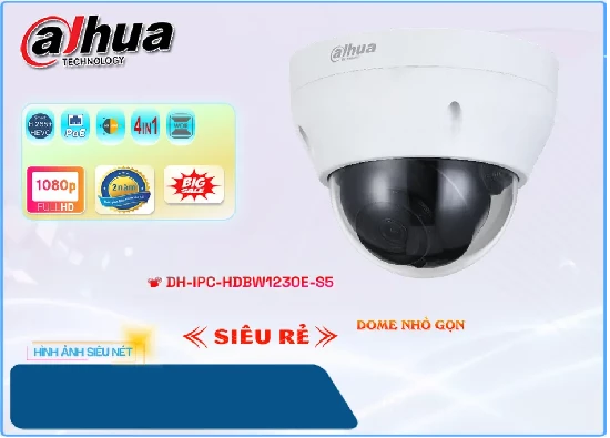 Lắp đặt camera tân phú Camera DH-IPC-HDBW1230E-S5 Giá rẻ