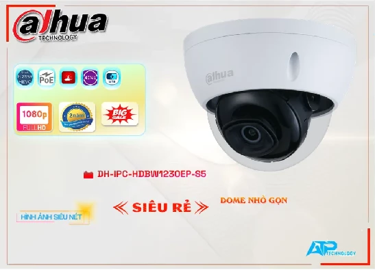 Lắp đặt camera tân phú Camera An Ninh Dahua DH-IPC-HDBW1230EP-S5 Thiết kế Đẹp