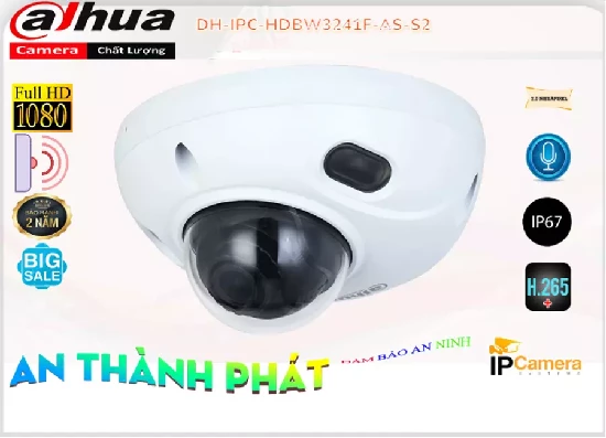 Lắp đặt camera tân phú Camera Dahua DH-IPC-HDBW3241F-AS-S2 Mẫu Đẹp