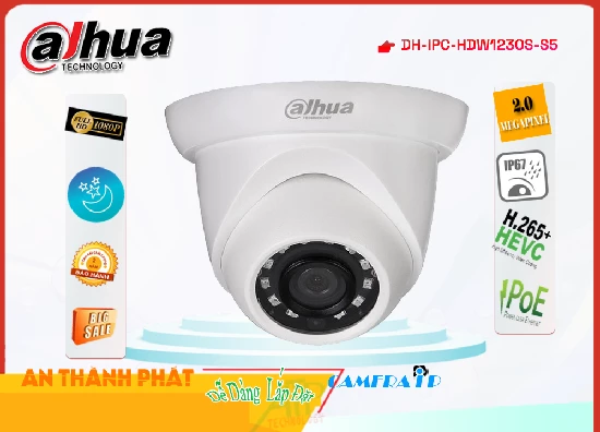 Lắp đặt camera tân phú Camera Dahua Chất Lượng DH-IPC-HDW1230S-S5
