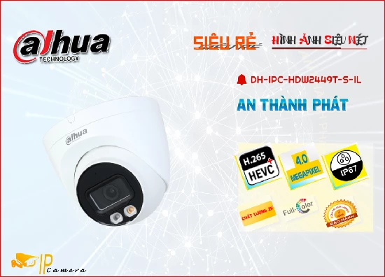 Lắp đặt camera tân phú Camera Dahua Với giá cạnh tranh DH-IPC-HDW2449T-S-IL
