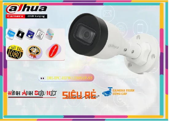 Lắp đặt camera tân phú Camera Dahua DH-IPC-HFW1230S1P-S5