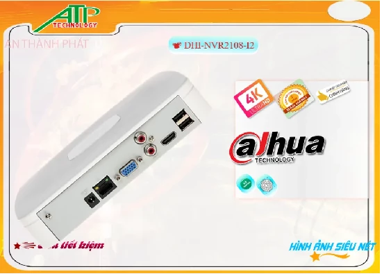 Lắp đặt camera tân phú Đầu Ghi Dahua DHI-NVR2108-I2