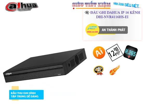 Lắp đặt camera Dahua DHI-NVR4116HS-EI 
