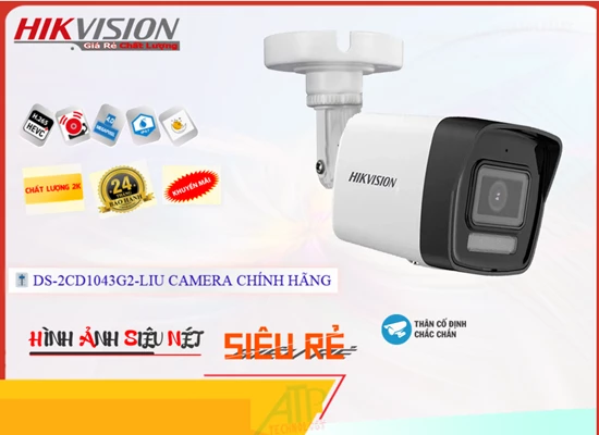 Lắp đặt camera tân phú Camera DS-2CD1043G2-LIU Giá rẻ
