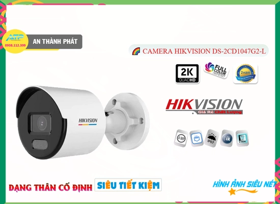 Lắp đặt camera tân phú DS-2CD1047G2-L IP POE Camera Giá Rẻ Hikvision