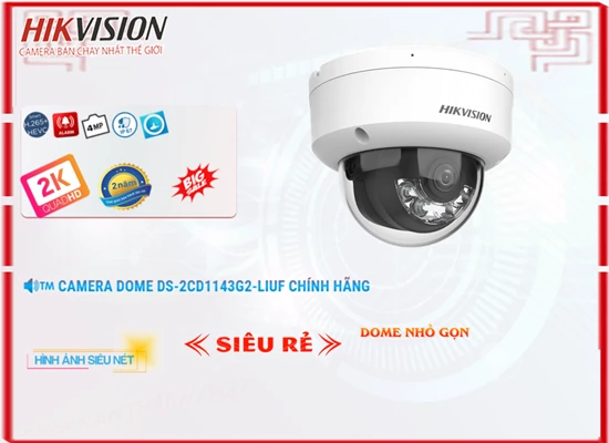 Lắp đặt camera tân phú Camera  Hikvision Chất Lượng DS-2CD1143G2-LIUF