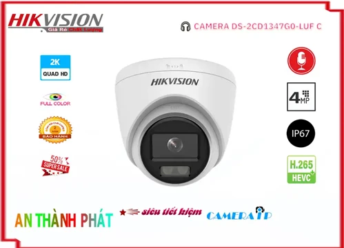 Lắp đặt camera tân phú Camera  Hikvision Sắt Nét DS-2CD1347G0-LUFC