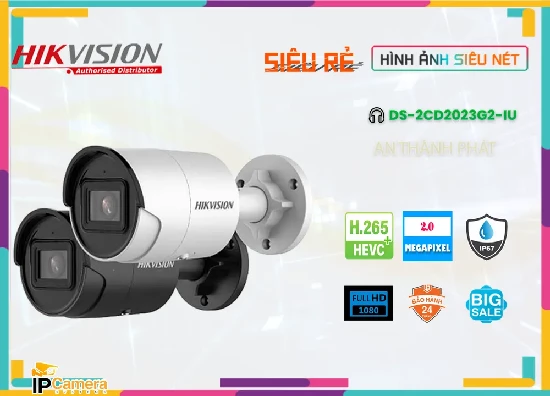 Lắp đặt camera tân phú Camera  Hikvision DS-2CD2023G2-IU Giá rẻ ❇ 
