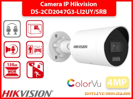 Lắp đặt camera Camera Thân IP DS-2CD2047G3-LI2UY/SRB
