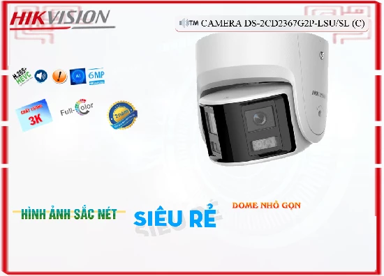 Lắp đặt camera tân phú Camera An Ninh Hikvision DS-2CD2367G2P-LSU/SL(C) Giá rẻ