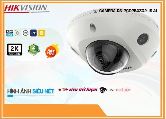 Lắp đặt camera tân phú Camera Giá Rẻ Hikvision DS-2CD2543G2-IS Giá rẻ