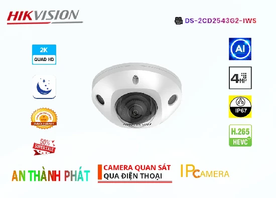 Lắp đặt camera tân phú DS-2CD2543G2-IWS Camera Hikvision Chức Năng Cao Cấp