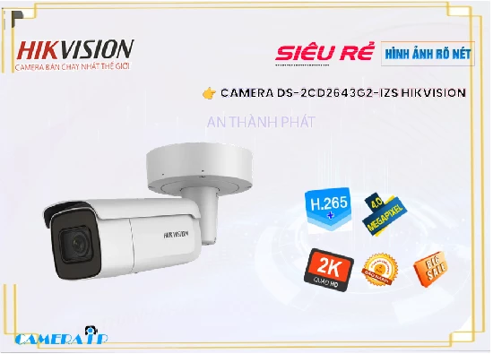Lắp đặt camera tân phú DS-2CD2643G2-IZS Camera Hikvision ❂ 