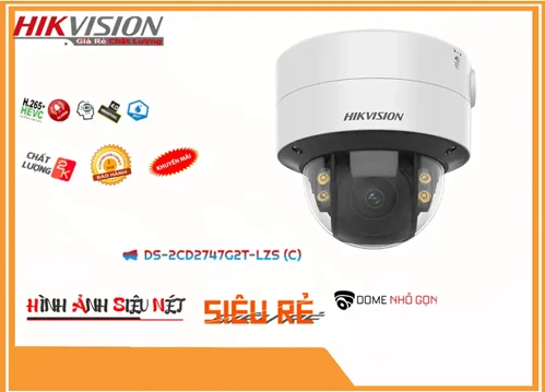 Lắp đặt camera tân phú Camera  Hikvision Sắt Nét DS-2CD2747G2T-LZS(C)