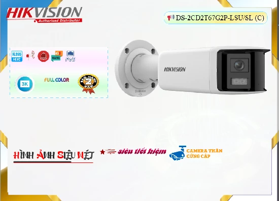 Lắp đặt camera tân phú Camera DS-2CD2T67G2P-LSU/SL(C) Hikvision ✔️