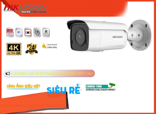 Lắp đặt camera tân phú Camera Hikvision IP POEDS-2CD2T86G2-ISU/SL