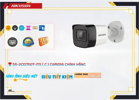 Lắp đặt camera tân phú Camera Hikvision DS-2CE17D0T-IT5 (C)