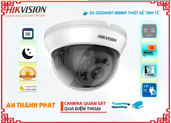 Lắp đặt camera tân phú Camera Giá Rẻ Hikvision DS-2CE56H0T-IRMMF Chức Năng Cao Cấp