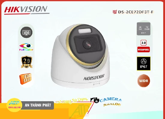 Lắp đặt camera tân phú Camera Hikvision Thiết kế Đẹp DS-2CE72DF3T-F