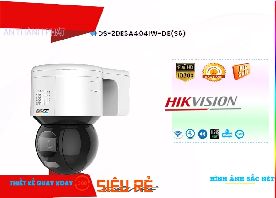Lắp đặt camera tân phú Camera Hikvision DS-2DE3A404IW-DE(S6) Tiết Kiệm