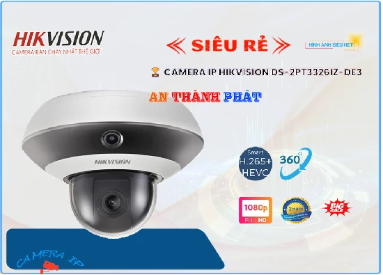 Lắp đặt camera tân phú ✅ Camera An Ninh Hikvision DS-2PT3326IZ-DE3 Giá rẻ