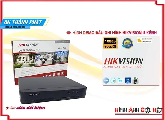 Lắp đặt camera tân phú DS-7204HGHI-K1 Đầu Ghi Hikvision