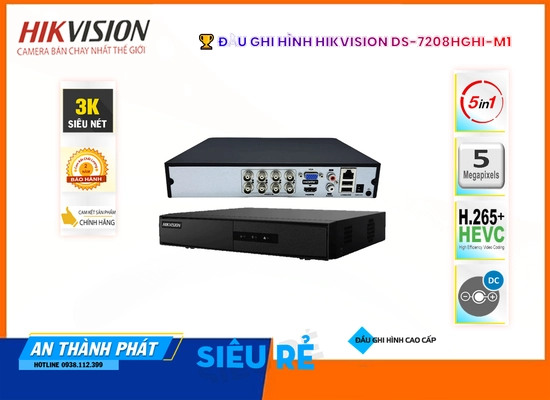 Lắp đặt camera tân phú DS-7208HGHI-M1 Đầu Thu Hikvision