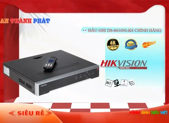 Lắp đặt camera tân phú DS-8616NI-K8 Hikvision đang khuyến mãi