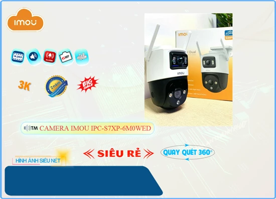 Lắp đặt camera tân phú Camera  Wifi Imou Giá rẻ IPC-S7XP-6M0WED