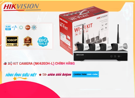 Lắp đặt camera tân phú ❂  KIT (NK42E0H-L) Hình Ảnh Đẹp Hikvision