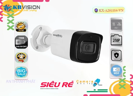 Lắp đặt camera tân phú Camera Giá Rẻ KBvision KX-A2011S4-VN Công Nghệ Mới