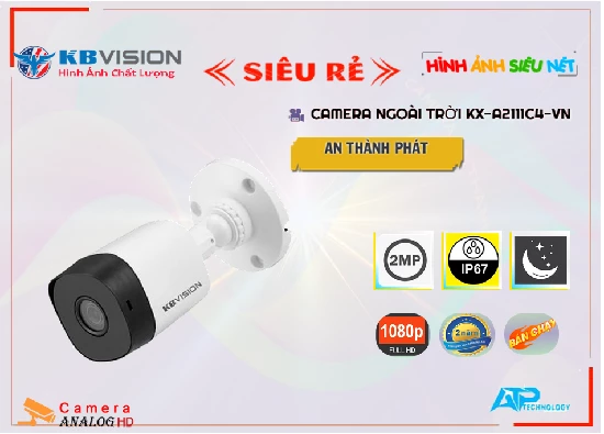 Lắp đặt camera tân phú Camera KBvision KX-A2111C4-VN Mẫu Đẹp