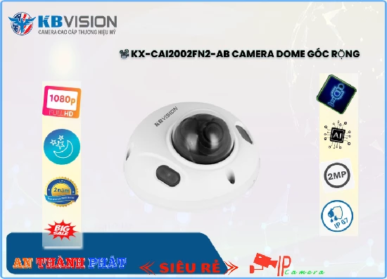 Lắp đặt camera tân phú KX-CAi2002FN2-AB Camera KBvision ❂ 