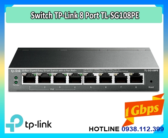 Lắp đặt camera Bộ Chia Mạng Quản Lý TL-SG108PE