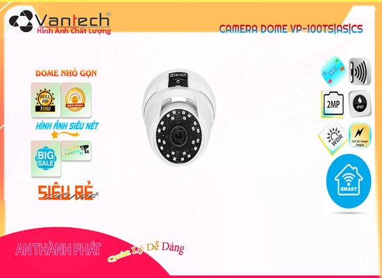 Lắp đặt camera tân phú Camera Giá Rẻ VanTech VP-100TS|AS|CS HD Anlog Công Nghệ Mới
