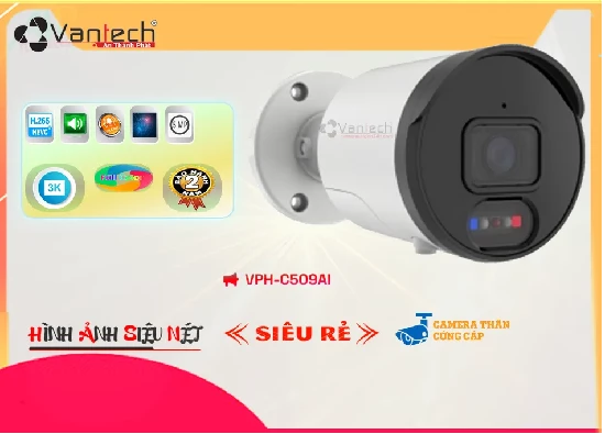 Lắp đặt camera tân phú ✪  VPH-C509AI Camera Thiết kế Đẹp VanTech