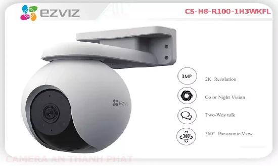Lắp đặt camera tân phú CS-H8-R100-1H3WKFL Camera Wifi Ezviz