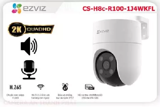 Lắp đặt camera tân phú CS-H8c-R100-1J4WKFL Camera Wifi Ezviz Giá rẻ