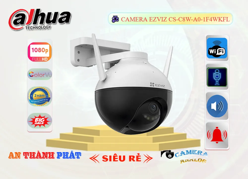 Camera Wifi 360 Ngoài Trời CS-C8W-A0-1F4WKFL,Giá CS-C8W-A0-1F4WKFL,CS-C8W-A0-1F4WKFL Giá Khuyến Mãi,bán