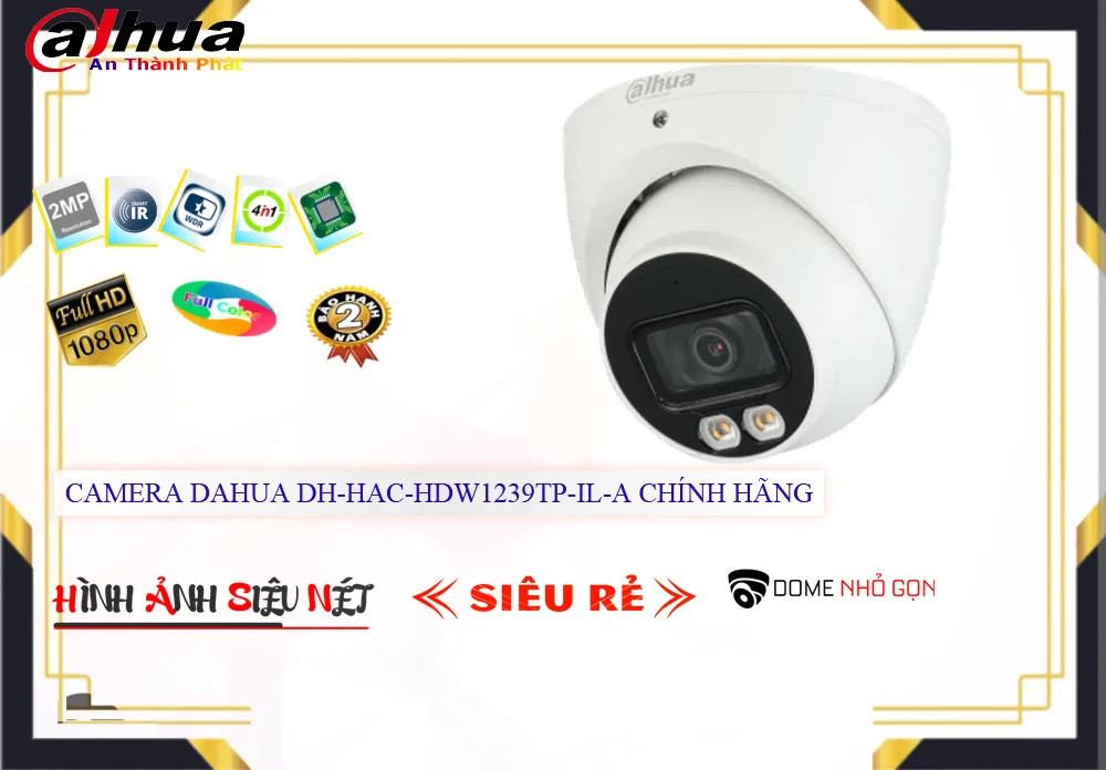 Camera Dahua DH-HAC-HDW1239TP-IL-A,DH-HAC-HDW1239TP-IL-A Giá Khuyến Mãi, HD Anlog DH-HAC-HDW1239TP-IL-A Giá